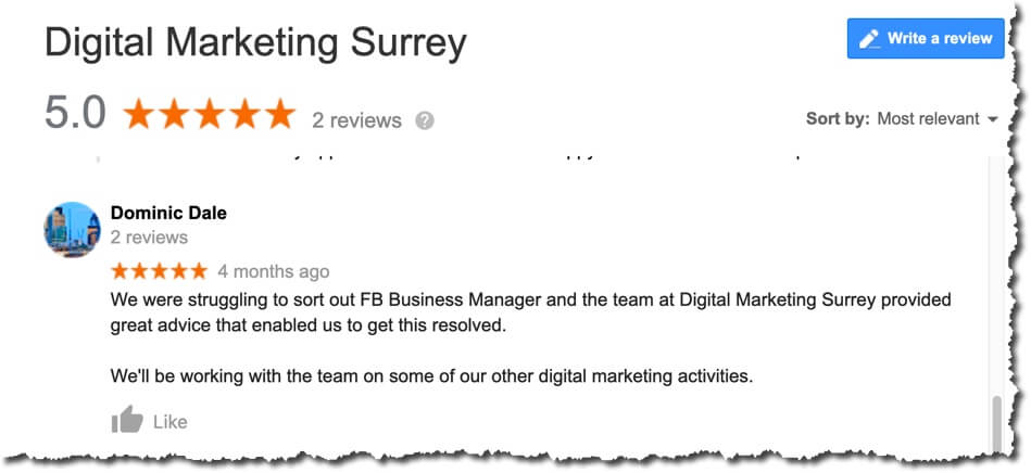 Review on Google